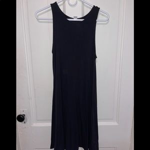 Black, sleeveless dress. From old navy. Super soft, and sits above the knees.